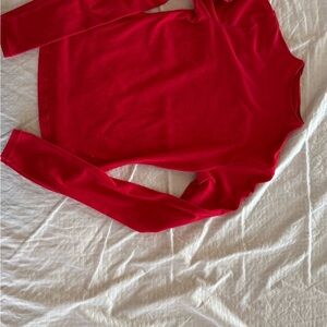 SKIMS Red Long Sleeve Top
